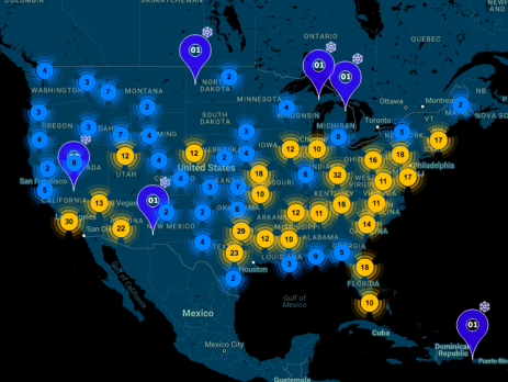Map of New FFL's for November 2017
